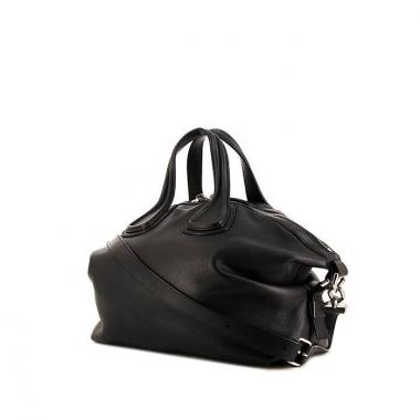 Sac à main Givenchy Nightingale en cuir grainé noir