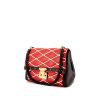 Louis Vuitton Malletage handbag in red, black and white leather - 00pp thumbnail