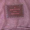 Sac bandoulière Louis Vuitton Messenger en toile damier ébène et cuir marron - Detail D3 thumbnail