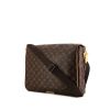 Louis Vuitton Abbesses shoulder bag in brown monogram canvas and natural leather - 00pp thumbnail