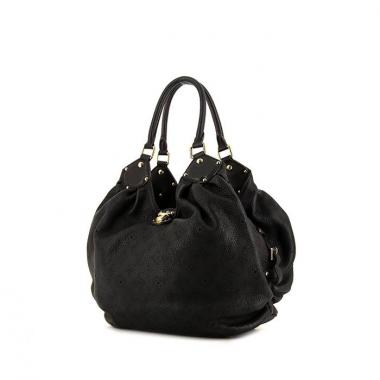 Bolso de mano Louis Vuitton modelo grande en cuero mahina marrón