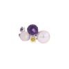 Chanel Mademoiselle medium model ring in white gold,  amethyst and quartz and in cultured pearl - 00pp thumbnail