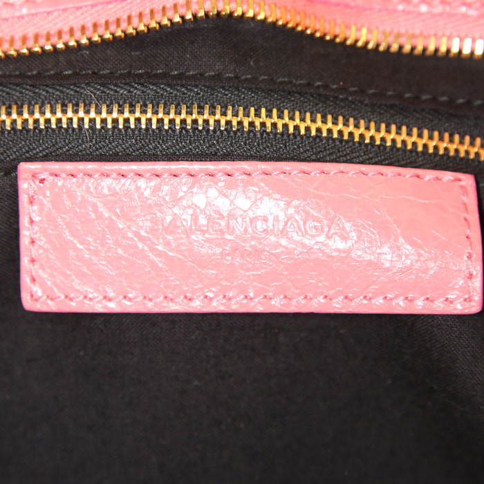 Borsa Balenciaga Classic City in pelle rosa - Detail D4
