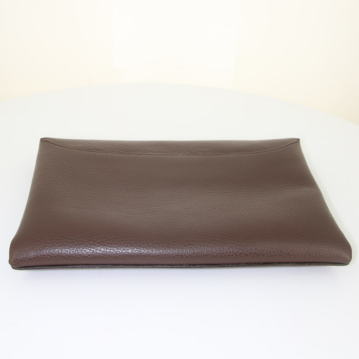 Pochette Givenchy Antigona in pelle martellata marrone cioccolato - Detail D4