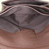 Bolsito de mano Givenchy Antigona en cuero granulado marrón chocolate - Detail D2 thumbnail