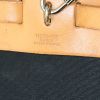 Hermes Herbag bag worn on the shoulder or carried in the hand in black canvas and natural leather - Detail D3 thumbnail