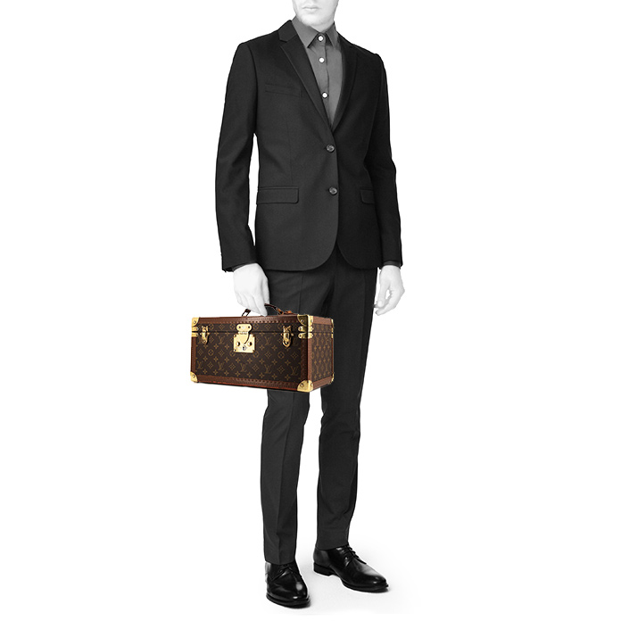 Louis Vuitton Vanity vanity case in monogram canvas and lozine (vulcanised fibre) - Detail D1