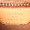 Shopping bag Louis Vuitton piccola in tela monogram marrone e pelle naturale - Detail D3 thumbnail