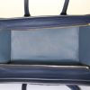 Sac à main Celine Luggage moyen modèle en cuir tricolore bleu bleu-nuit et gris - Detail D2 thumbnail