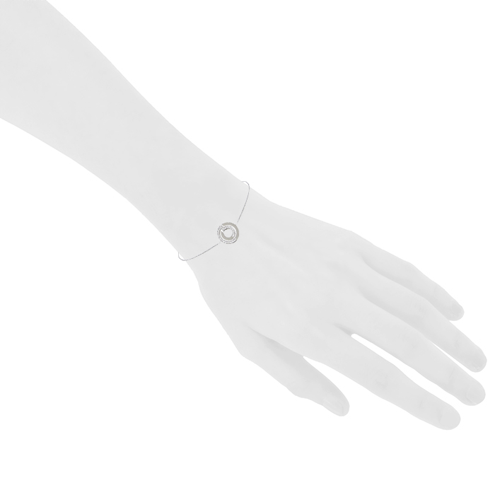 Dinh Van Seventies bracelet in white gold and diamonds - Detail D1