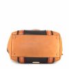 Shopping bag Burberry in pelle martellata marrone e arancione - Detail D5 thumbnail
