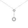 Dinh Van Cible necklace in white gold and diamonds - 00pp thumbnail