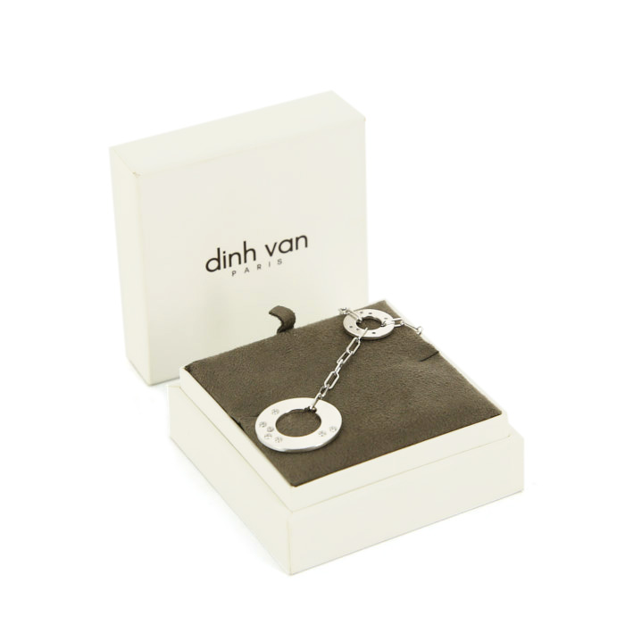 Collier Dinh Van Cible en or blanc et diamants - Detail D2