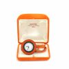 Orologio Hermès in pelle arancione e acciaio Circa  2000 - Detail D2 thumbnail