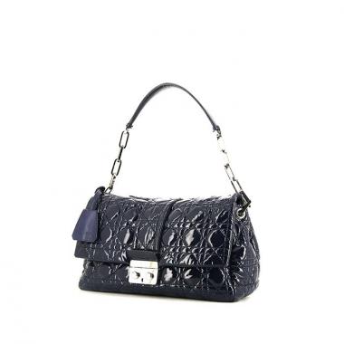 Dior Miss Dior handbag in blue patent quilted leather