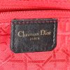 Dior Lady Dior medium model handbag in black suede - Detail D3 thumbnail