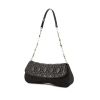Dior handbag in grey leather and grey denim canvas - 00pp thumbnail