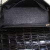 Bolso de mano Hermes Kelly 25 cm en aligátor negro - Detail D3 thumbnail