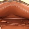 Porta-documentos Louis Vuitton Voyage en lona Monogram marrón y cuero natural - Detail D2 thumbnail