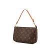 Louis Vuitton Pochette accessoires pouch in brown monogram canvas and natural leather - 00pp thumbnail