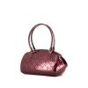 Sac porté épaule ou main Louis Vuitton Sheerwood en cuir verni monogram bordeaux - 00pp thumbnail