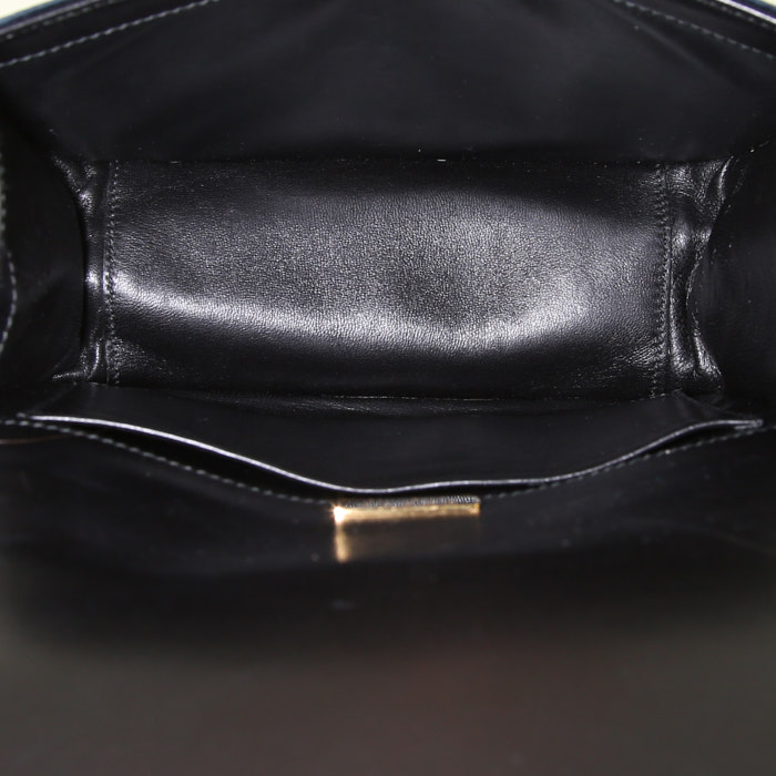 Sac bandoulière Prada Pionnière en velours bleu-nuit - Detail D2