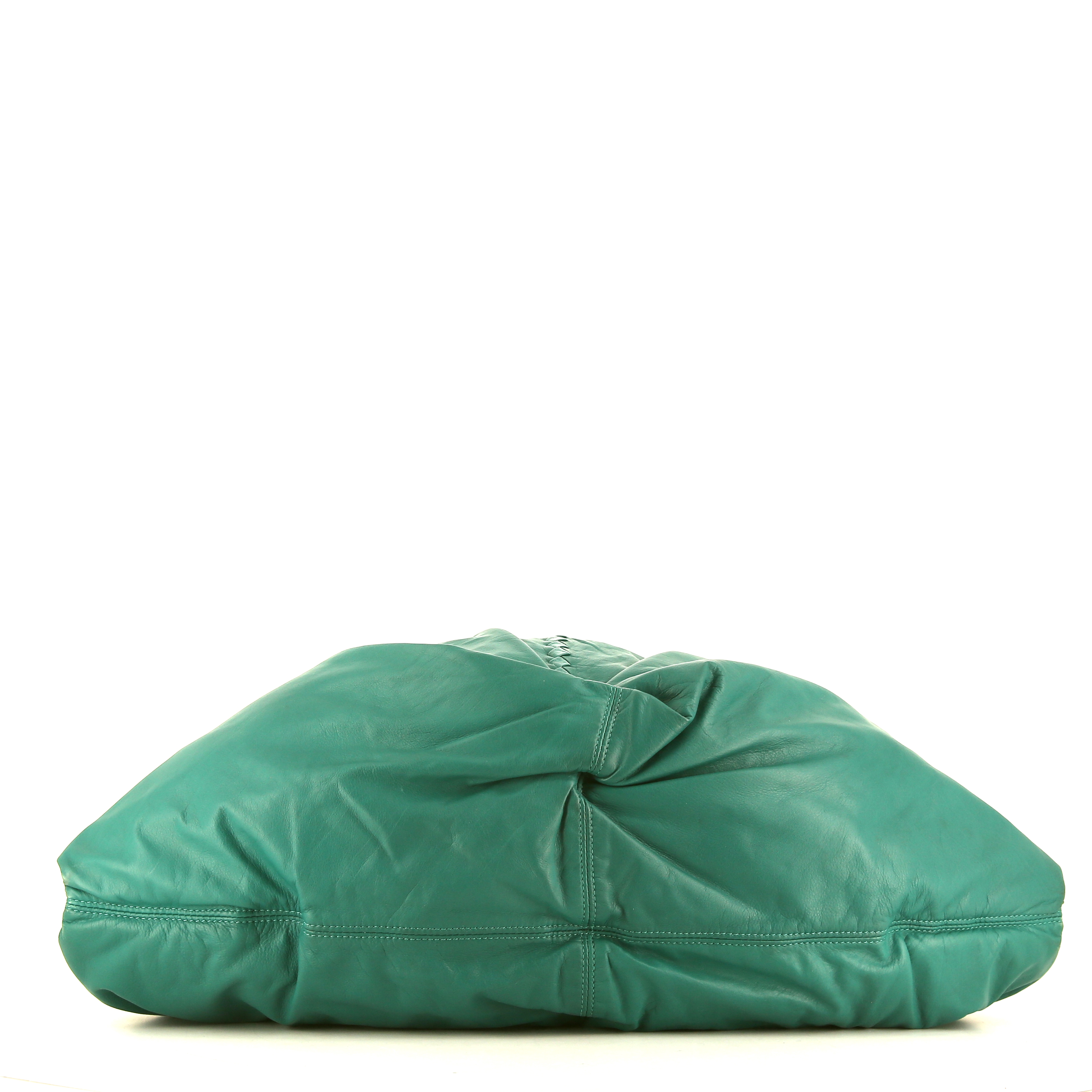 Sac à main Bottega Veneta Aquilone en cuir vert - Detail D4