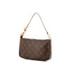 Pochette Louis Vuitton Pochette accessoires en toile monogram marron et cuir naturel - 00pp thumbnail