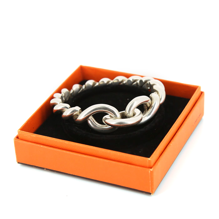 Bracelet époque années 90 Hermes Torsade moyen modèle en argent