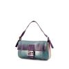 Fendi Baguette handbag in blue, purple and silver leather - 00pp thumbnail