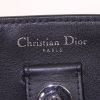 Dior Diorissimo large model handbag in cream color canvas and black leather - Detail D4 thumbnail