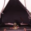 Mochila Hermès Herbag - Backpack en lona marrón y cuero marrón - Detail D2 thumbnail