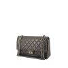 Bolso de mano Chanel 2.55 en cuero acolchado gris antracita - 00pp thumbnail