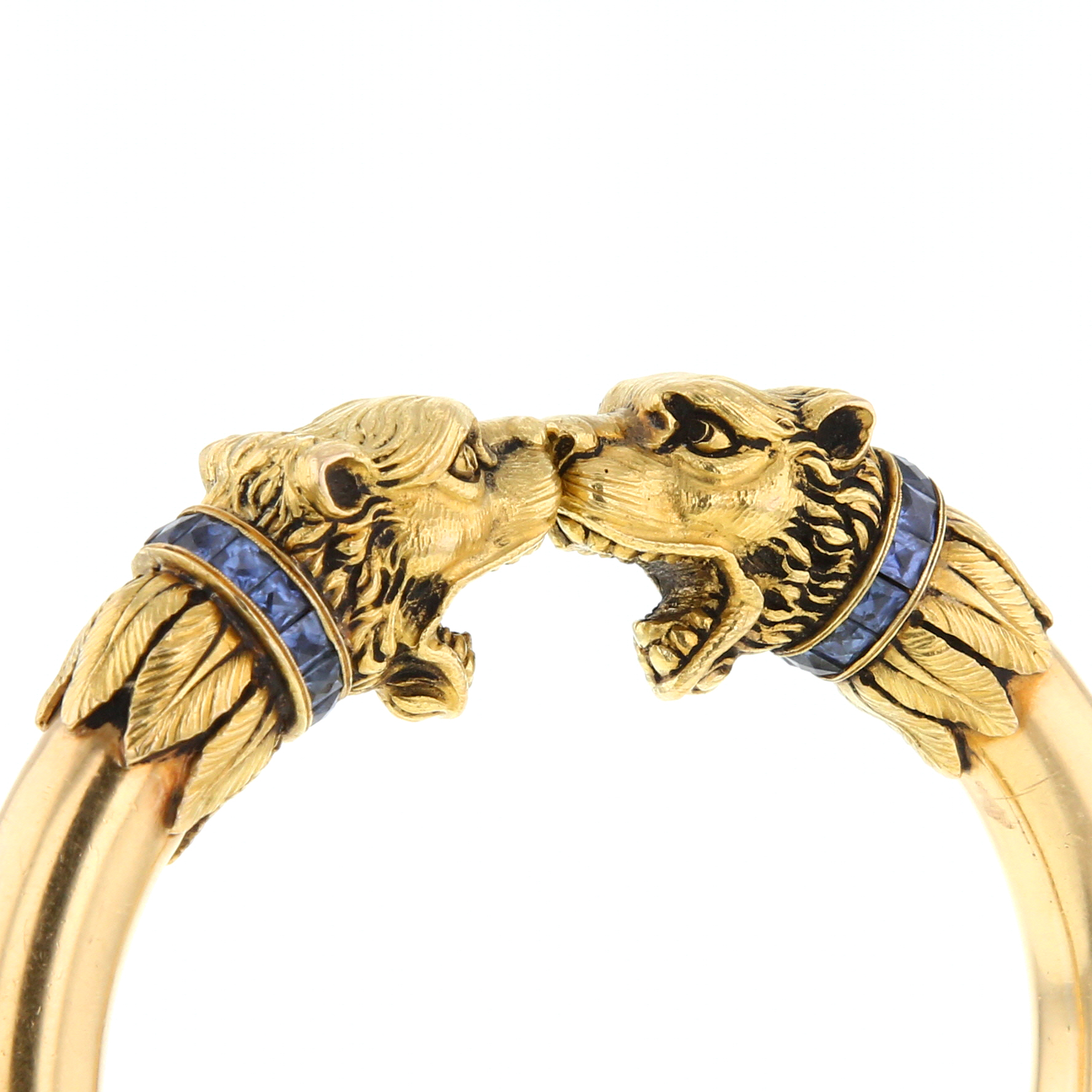 Bracelet époque années 60 Vintage en or jaune et saphirs - Detail D2