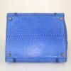 Celine Cabas Phantom shopping bag in blue python - Detail D4 thumbnail