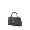 Chanel Handle shoulder bag in grey grained leather - 00pp thumbnail