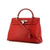 Hermes Kelly 32 cm handbag in red togo leather - 00pp thumbnail