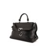 Salvatore Ferragamo Sofia handbag in black grained leather - 00pp thumbnail