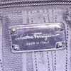 Salvatore Ferragamo Sofia handbag in black grained leather - Detail D4 thumbnail