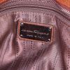 Salvatore Ferragamo Sofia shoulder bag in brown grained leather - Detail D4 thumbnail