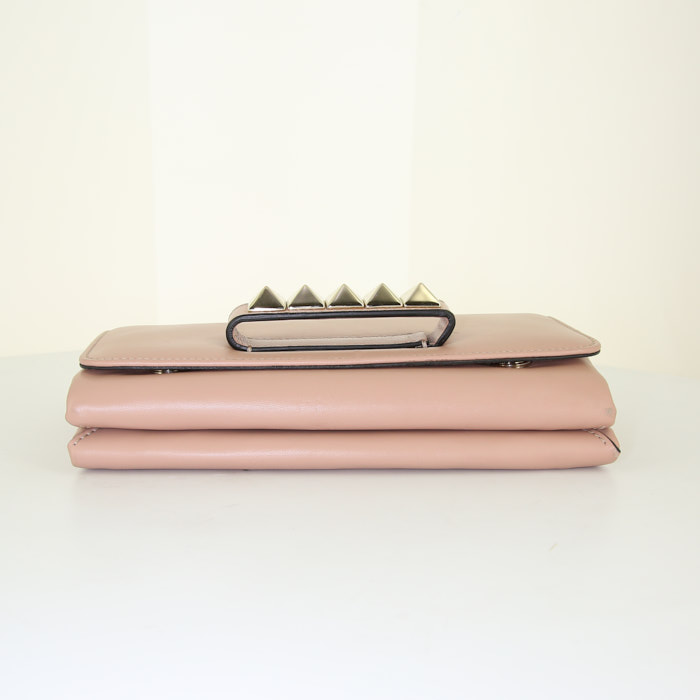 Borsa a tracolla Valentino Garavani Vavavoom in pelle beige - Detail D5