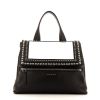 Givenchy Pandora shoulder bag in black and white leather - 360 thumbnail