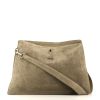 Celine New Shloulder handbag in grey-beige suede - 360 thumbnail
