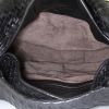 Bolso de mano Bottega Veneta Sloane en cuero intrecciato negro - Detail D2 thumbnail