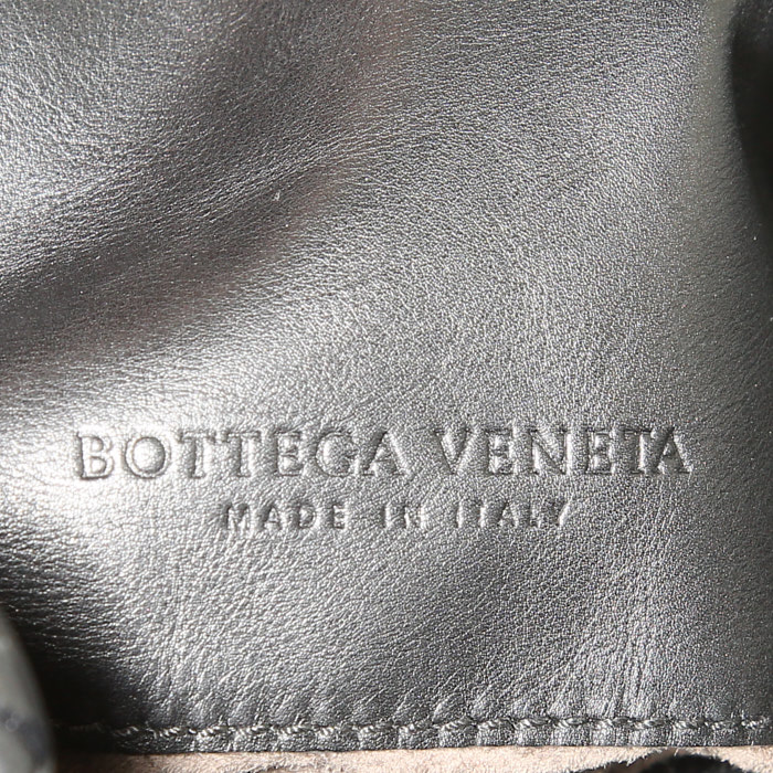 Bottega Veneta Sloane handbag in black intrecciato leather - Detail D3