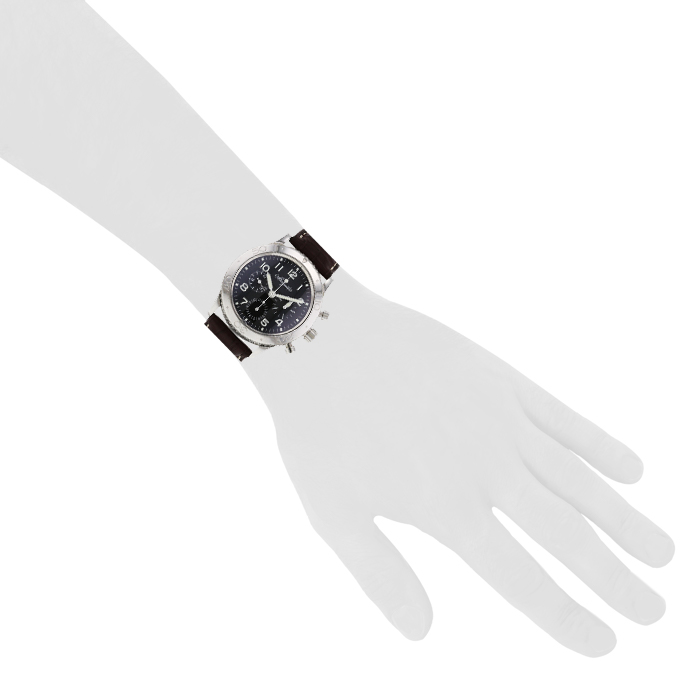 Breguet Type XX Aeronavale watch in stainless steel Ref: 3800 Circa 2000 - Detail D1