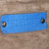 Shopping bag Bottega Veneta Cesta modello grande in pelle intrecciata blu - Detail D3 thumbnail