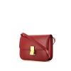 Celine Classic Box shoulder bag in red box leather - 00pp thumbnail