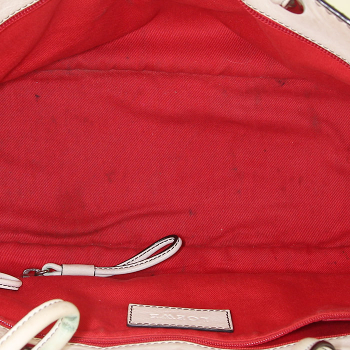 Shopping bag Loewe in pelle color crema - Detail D2