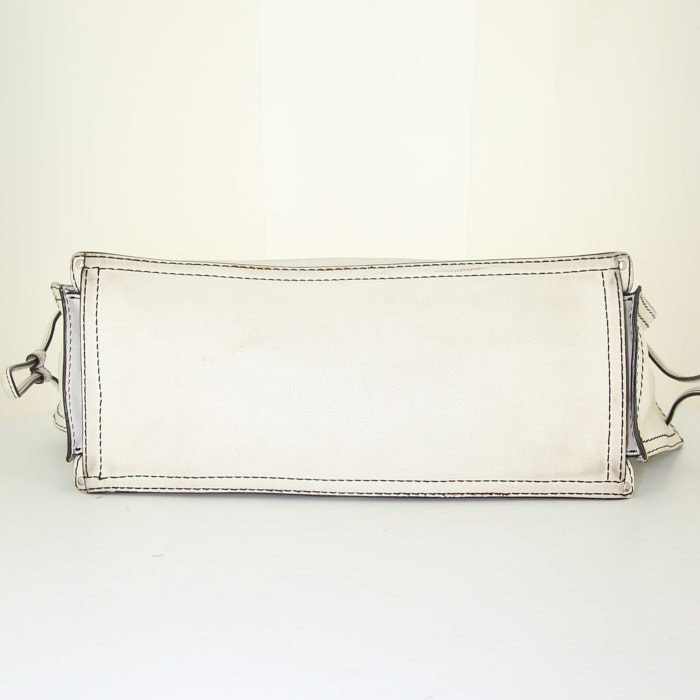 Bolso Cabás Loewe en cuero color crema - Detail D4